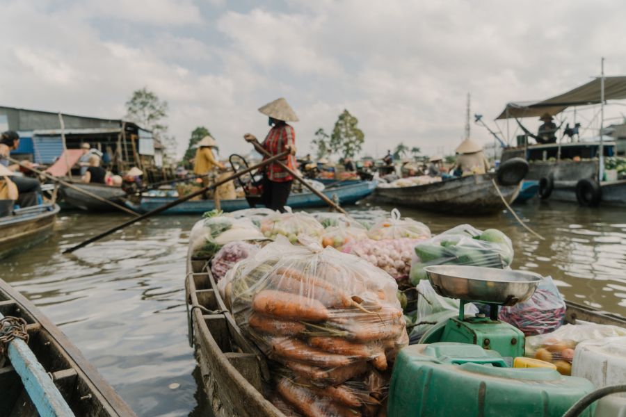 Découvrir la vie matinale dans le delta du Mékong